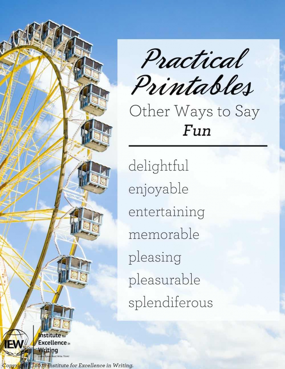 IEW Practical Printables
